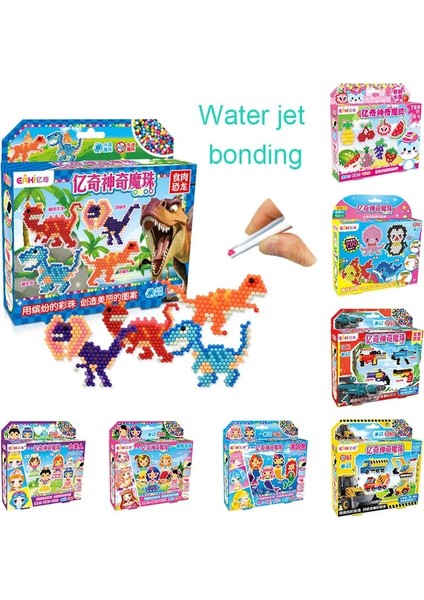NO.1011 Tarzı Boncuk Aqua Dıy Bulmacalar 3D Kız Erkek Çocuklar Için Hama Su Seti Kiti Yıldız Okyanus Evcil Hayvan Şablonları Hayvanlar Prenses Karakter Göz Kamaştırıcı Oyuncak (Yurt Dışından)