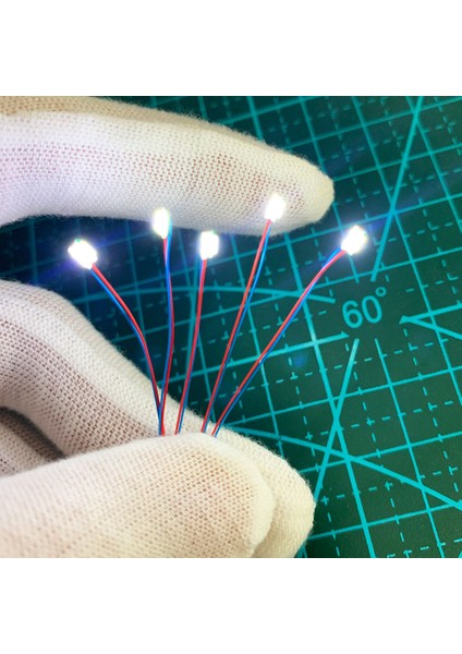 1206 Sarı Stil Kablolu LED Smd V LED Lamba Modelleri Tren Tren Demiryolu Için Ön Lehimli Mikro Litz Peyzaj Hobi Model Kiti Demiryolu Aydınlatma (Yurt Dışından)
