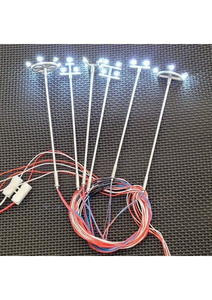2 Adet 44 Abd Güç Stili Ho Ölçekli Model Aydınlatma Kulesi 12V Kule Işıkları Modeli Işık Düzeni Elektrik Direği Traingardenplaygroundstadium Tepegöz Lambası (Yurt Dışından)