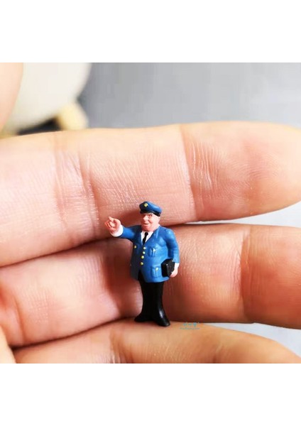 Ho Ölçekli Model Şekil Seti Demiryolu Yetkilileri Manzara Modeli Tren Demiryolu Düzeni Manzara Diy Minyatür Dioramas Ekranı (Yurt Dışından) modelleri