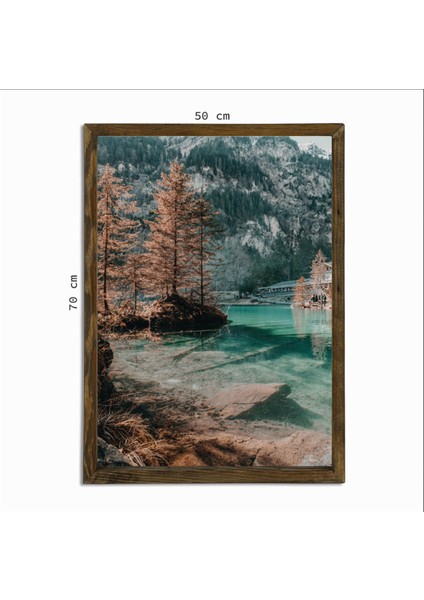 Masif Çerçeveli Doğa Resmi Baskılı Tablo 03 modelleri