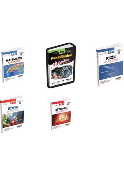 Aydın Yayınları TYT Matematik Fen Bilimleri Fizik Kimya ve Biyoloji Deneme