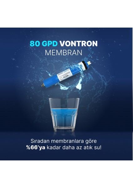 Oxygen Water Pompalı Vontron Membranlı 14 Aşamalı Çelik Su Tanklı Su Arıtma Cihazı