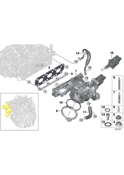 Turbo F20 LCİ-F21 LCİ-F22 LCİ-F23 LCİ-F30LCİ-F31 LCİ-F35 LCİ-4F32-F32 LCİ-F36 B38 2014-2018