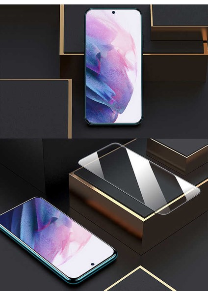 Galaxy S24 Plus ile Uyumlu Ekran Koruma Z-Dias Kavisli 9h Canlı ve Parlak Ekran Koruyucu