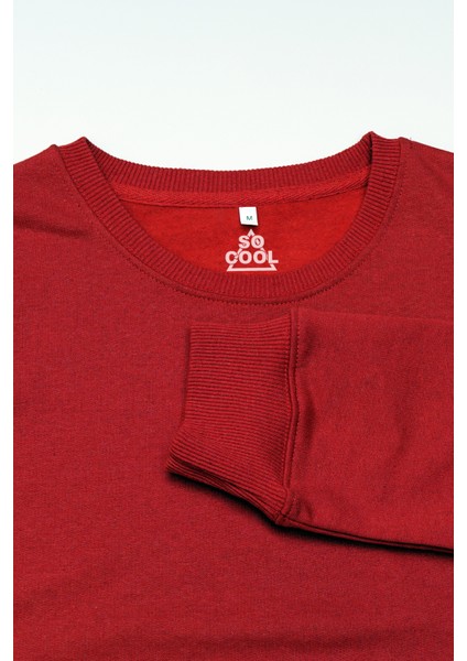 Kırmızı Sweatshirt Eat Sleep Game Repeat Gamer Oyuncu Baskılı Sweat