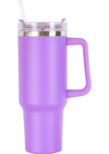 Dmxtop 40OZ Kulplu Taşınabilir Araba Bardağı - Pembe (Yurt Dışından)