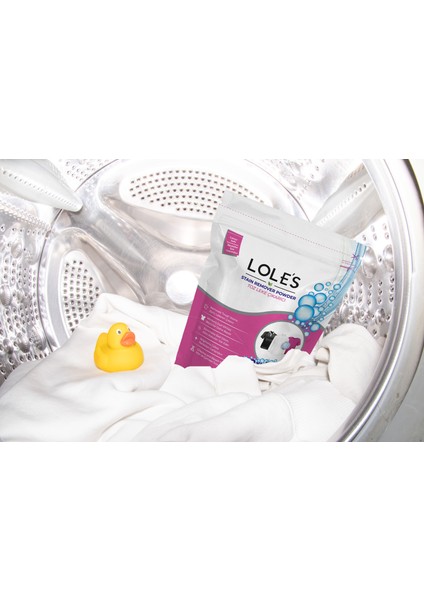 LOLE'S Toz Leke Çıkarıcı, Çamaşırlar Için, 6 X 750g, Bebek Için Güvenli, Klor Ve Çamaşır Suyu Içermez