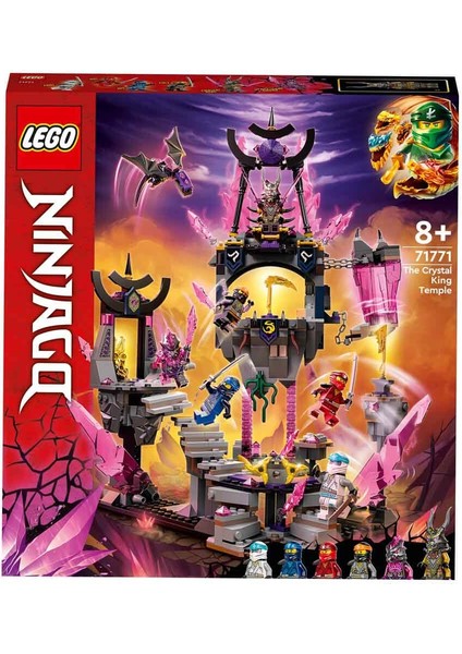 NINJAGO® Kristal Kral Tapınağı 71771 - 8 Yaş ve Üzeri Çocuklar için NINJAGO Tapınağı Oyuncak Yapım Seti (703 Parça)