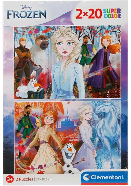 - 2x20 Parça Puzzle Frozen 2