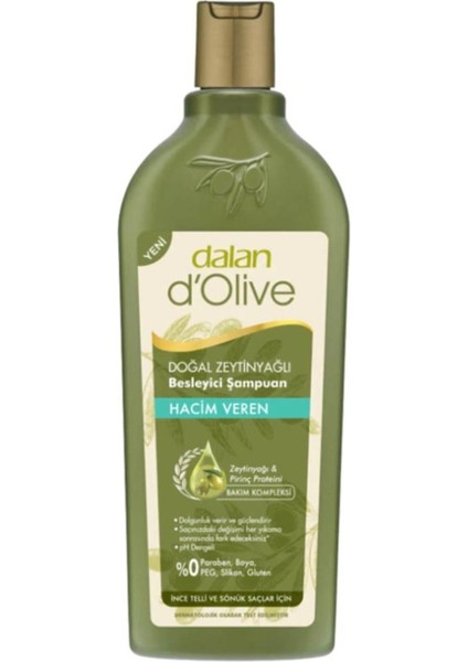 Doğal Zeytinyağlı Hacim Veren Besleyici Şampuan 400 ml