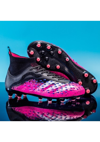 Leipae Erkek Futbol Ayakkabıları Çocuk Kramponları Nefes Alabilir Kaymaz Ayakkabı Unisex Tf/ag Boyut 35-45 (Yurt Dışından)