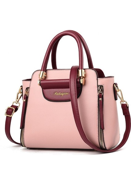 Maico Yeni Moda Kontrast Renk Tote Çanta Büyük Kapasiteli Omuz Messenger Çanta Modası (Yurt Dışından)