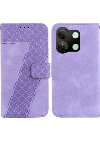 Infinix Akıllı 7 Hd Kart Yuvası Fonksiyonu Için Kılıf Kabartmalı Desen Cüzdan Pu (Yurt Dışından)