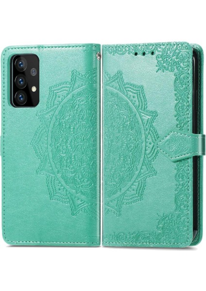 Samsung A72 5g Basit Iş Darbeye Zarif Desen Flip Case (Yurt Dışından)