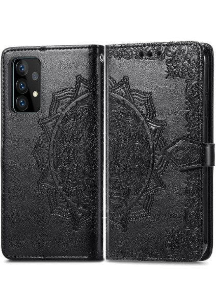 Samsung A72 5g Basit Iş Darbeye Zarif Desen Flip Case (Yurt Dışından)
