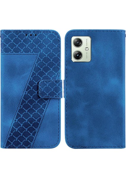 Motorola Moto G54 5g Pu Deri Kabartmalı Desen Flip Folio Kapak (Yurt Dışından)