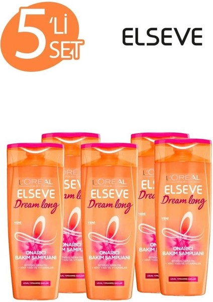 Loreal Elseve Dream Long Şampuan 360 ml 5 Adet