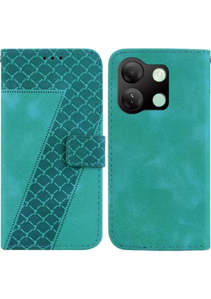 Infinix Akıllı 7 Hd Kart Yuvası Fonksiyonu Için Kılıf Kabartmalı Desen Cüzdan Pu (Yurt Dışından)