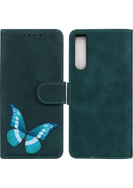Sony Xperia 10 V Kelebek Kart Yuvaları Için Kılıf Flip Folio Kapak Cüzdan (Yurt Dışından)