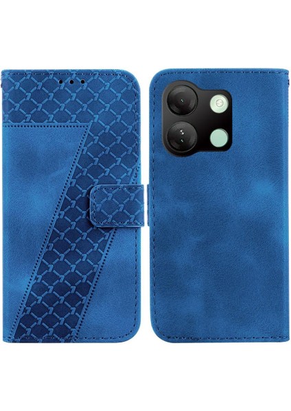 Infinix Akıllı 7 Hd Kart Yuvası Fonksiyonu Için Kılıf Kabartmalı Desen Cüzdan Pu (Yurt Dışından)