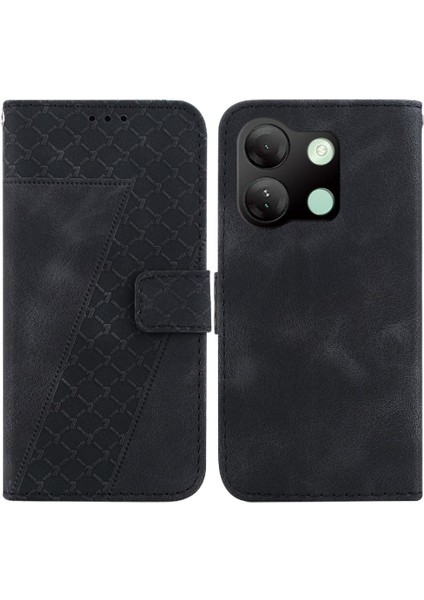 Infinix Akıllı 7 Hd Kart Yuvası Fonksiyonu Için Kılıf Kabartmalı Desen Cüzdan Pu (Yurt Dışından)