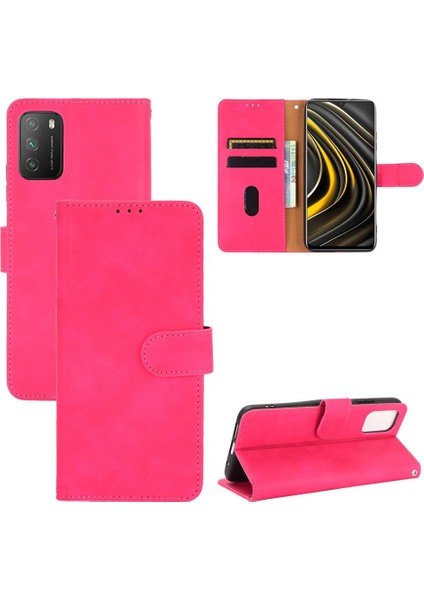 Kart Tutucu Kickstand Deri Folio Flip ile Xiaomi Poco M3 Için Kılıf (Yurt Dışından) fiyatları