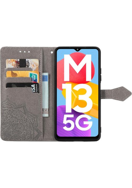 Samsung M13 5g Darbeye Deri Kılıf Için Basit Iş Çevirme (Yurt Dışından)