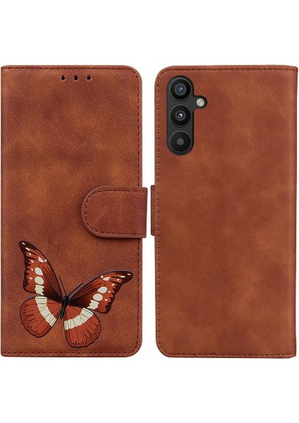 Samsung Galaxy A54 5g Için Kılıf Cüzdan Renk Baskılı Kelebek Flip Folio (Yurt Dışından)
