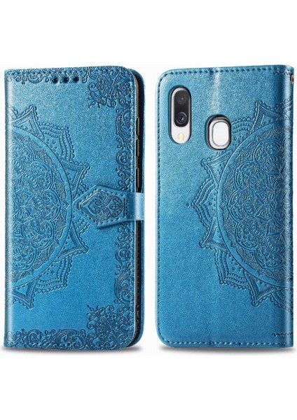 Samsung A40 Flip Kapak Zarif Desen Basit Iş Deri (Yurt Dışından) fiyatları