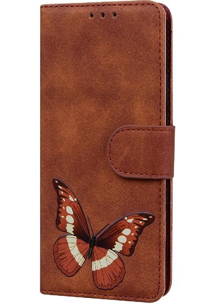 Honor X6 Için Kılıf/x8 5g Flip Folio Kapak Kelebek Cüzdan Kart Yuvaları Renk (Yurt Dışından)