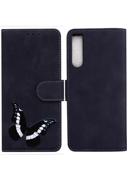 Sony Xperia 10 V Kelebek Kart Yuvaları Için Kılıf Flip Folio Kapak Cüzdan (Yurt Dışından)