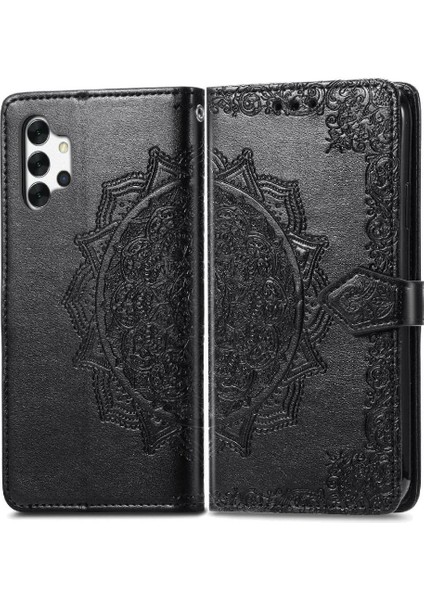 Samsung A32 5g Darbeye Dayanıklı Zarif Desen Deri Kılıf Basit (Yurt Dışından)