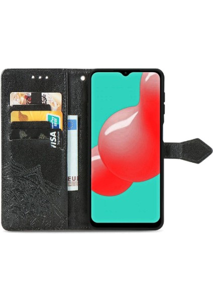 Samsung A32 5g Darbeye Dayanıklı Zarif Desen Deri Kılıf Basit (Yurt Dışından)