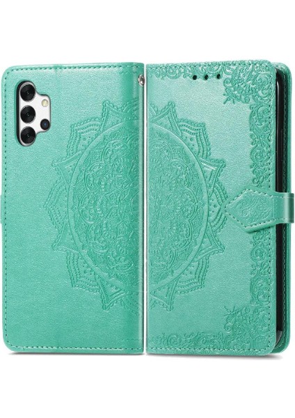 Samsung A32 5g Darbeye Dayanıklı Zarif Desen Deri Kılıf Basit (Yurt Dışından)