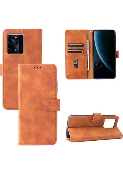 Kart Tutucu Kickstand Tam Koruma Folyo ile Zte Blade V30 Için Kılıf (Yurt Dışından) fırsatları