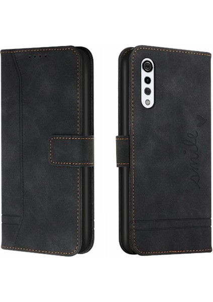 Telefon Kılıfı Için Lg Kadife 4g/5g Flip Folio Cüzdan Pu Deri El Kayışı (Yurt Dışından)