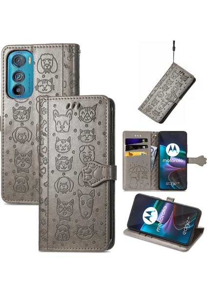 Moto Kenar 30 Için Kılıf Kısa Kayış Kapak Çevirin Kılıf Karikatür Hayvanlar (Yurt Dışından) modelleri