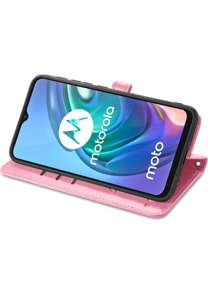 Moto G30 Kısa Kayış Karikatür Hayvanlar Için Kılıf Kapak Çevirin Darbeye Vaka (Yurt Dışından) modelleri