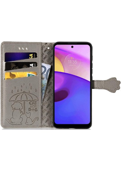 Moto E40 Darbeye Kapak Kapak Karikatür Hayvanlar Için Kılıf Kısa Kayış Vaka (Yurt Dışından) modelleri