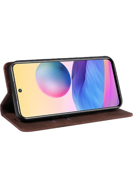 Xiaomi Redmi Için Not 10 5g Manyetik Koruyucu Folio Cüzdan Pu (Yurt Dışından)