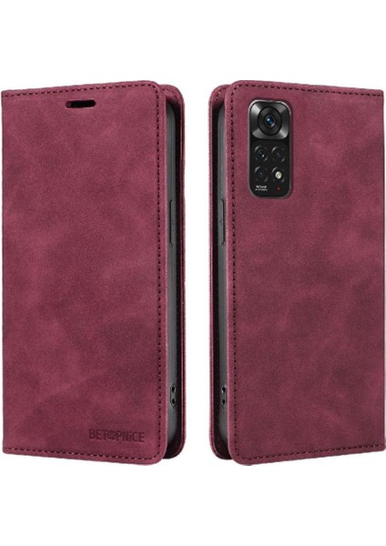 Xiaomi Redmi Için Not 11 4g Pu Deri Koruyucu Folio Cüzdan (Yurt Dışından)