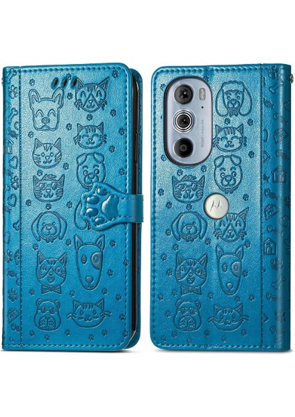 Moto Kenar 30 Pro Flip Kapak Için Kılıf Darbeye Karikatür Hayvanlar Kısa (Yurt Dışından) fiyatları