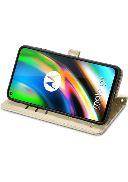 Moto G9 Artı Kısa Kayış Kapak Kapak Karikatür Hayvanlar Deri Kılıf (Yurt Dışından) modelleri