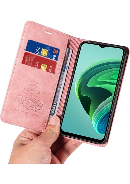 Xiaomi Redmi Not 10 Için Kılıf 5g Koruyucu Folio Cüzdan Manyetik Pu (Yurt Dışından)
