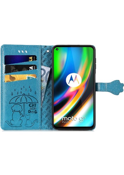 Moto G9 Artı Kısa Kayış Kapak Kapak Karikatür Hayvanlar Deri Kılıf (Yurt Dışından) fırsatları