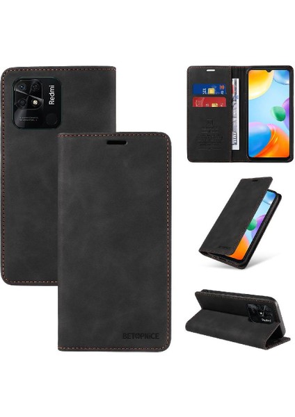 Xiaomi Redmi 10C Pu Deri Koruyucu Folio Cüzdan Manyetik (Yurt Dışından) fiyatları