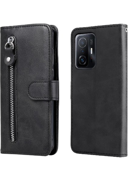 Xiaomi 11T/11T Pro 5g Deri Kart Yuvası Tutucular Fermuar Kapak (Yurt Dışından)