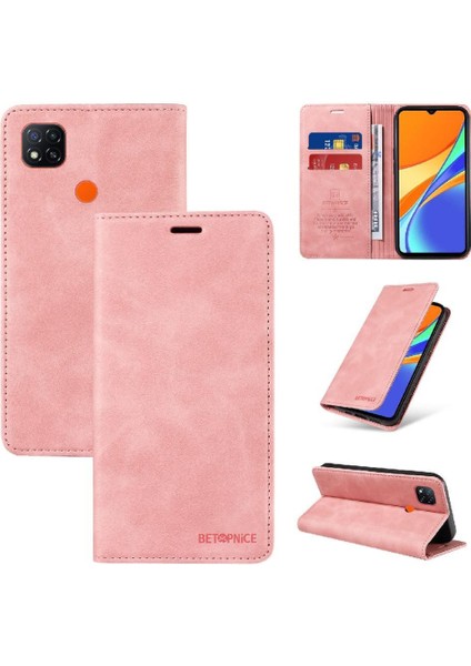 Bdt Shop Xiaomi Poco C3 Için Folio Cüzdan Manyetik Pu Deri Koruyucu Kılıf (Yurt Dışından)