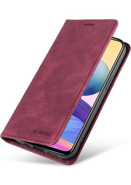 Xiaomi Redmi Için Not 10 5g Manyetik Koruyucu Folio Cüzdan Pu (Yurt Dışından)